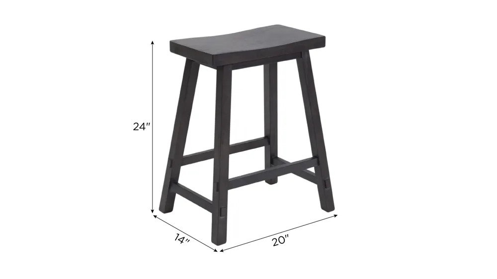 Creations II Sawhorse Counter Stool Dimensions