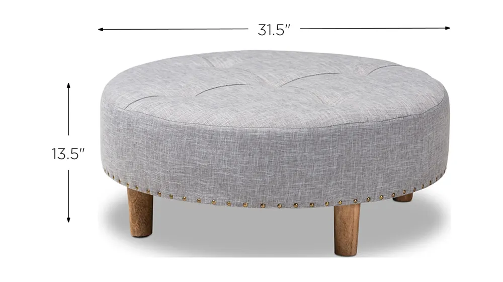 Vinet Cocktail Ottoman Dimensions