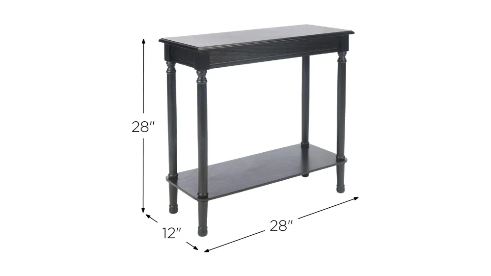 Salem Rectangular Console Table Dimensions