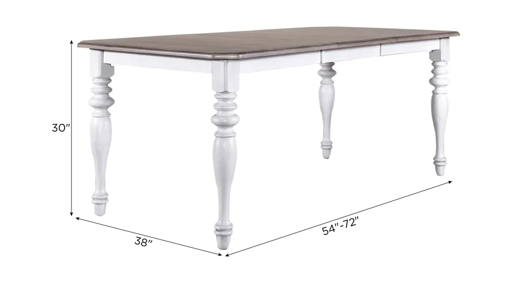 Ocean Isle Dining Table Dimensions