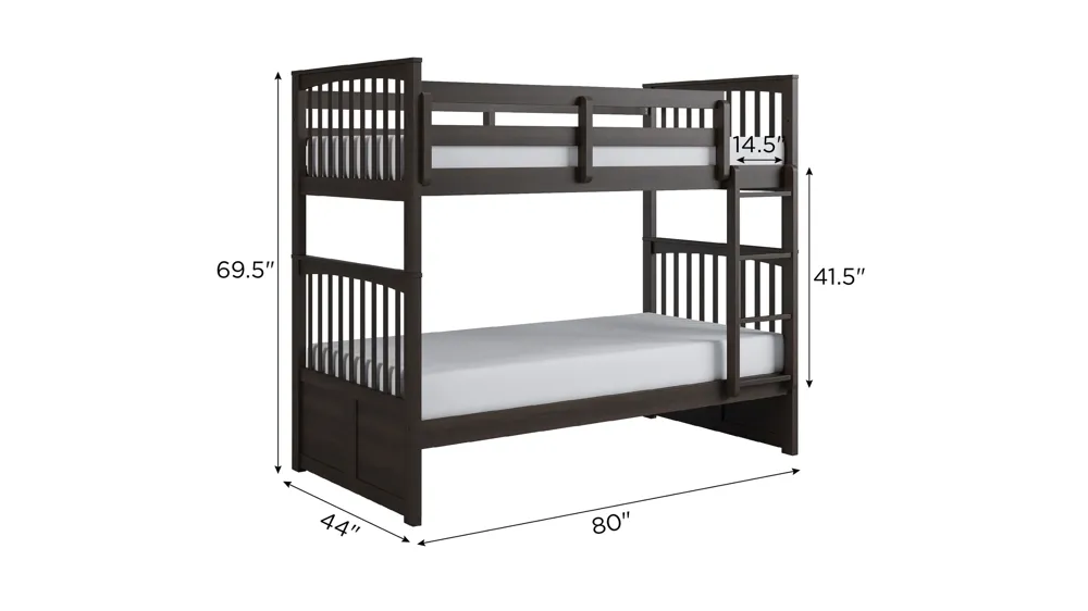 Apollo Bunk Bed Dimensions