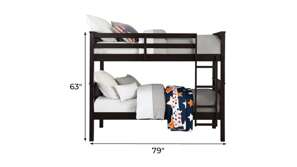 Oakview Bunk Bed Dimensions