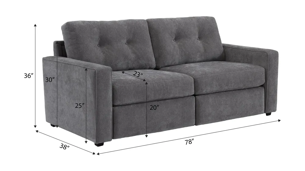 ModularOne 2-pc. Loveseat Dimensions