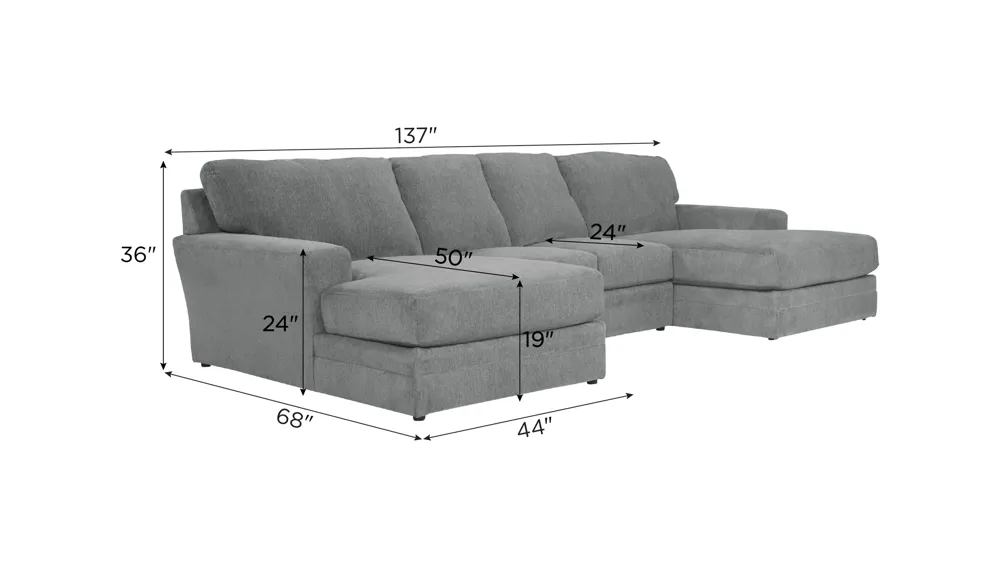 Kristoff 3-pc. Sectional Dimensions