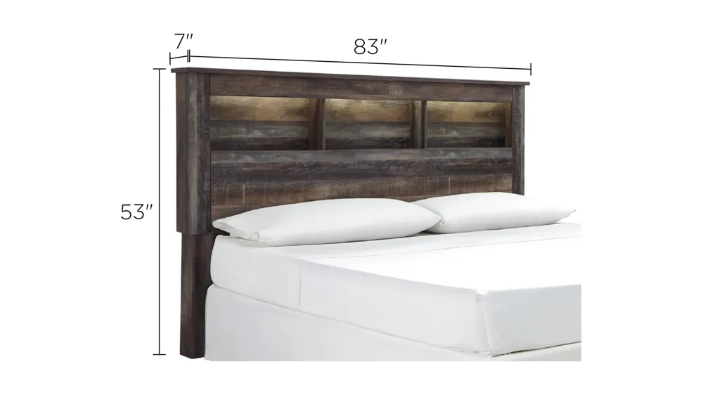 Luna Bookcase Headboard Dimensions