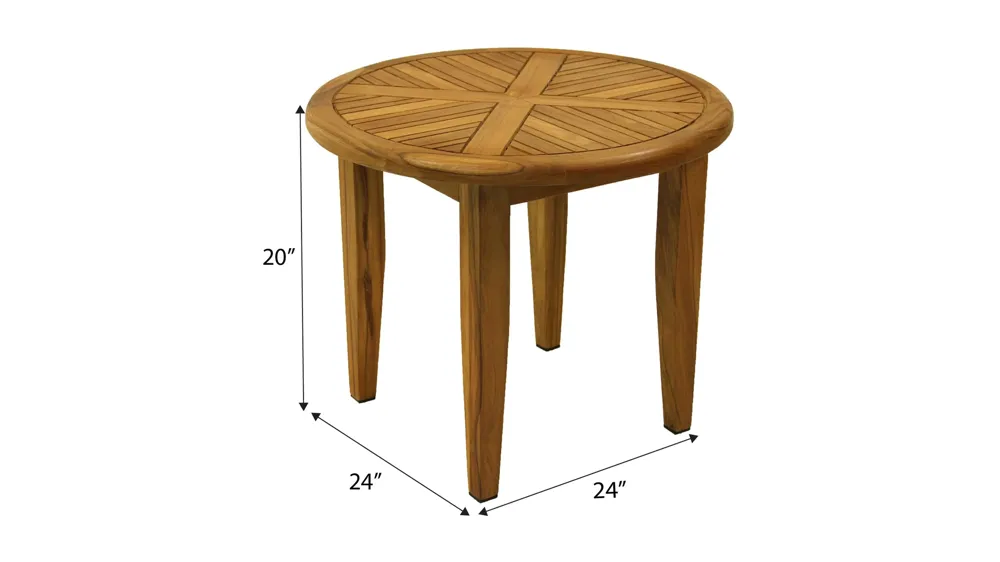 Teak Accent Table Dimensions