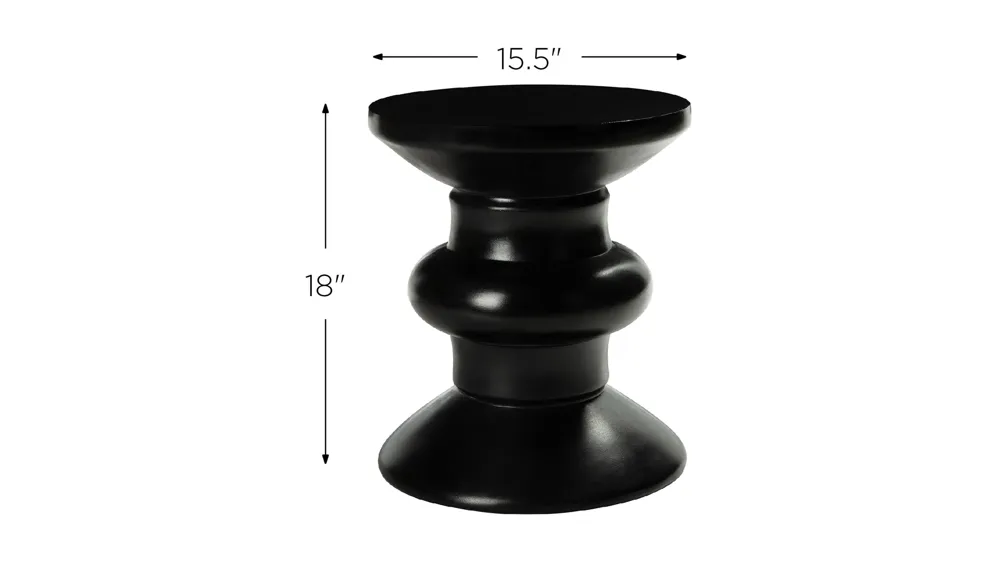 Brea Outdoor Concrete Accent Stool Dimensions