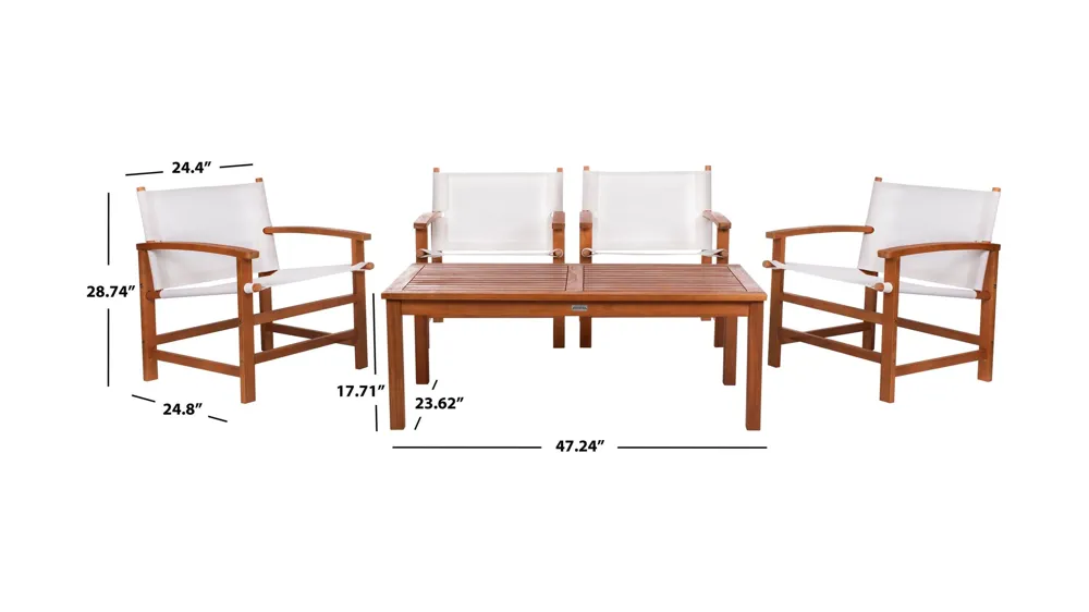 Marc 5-pc. Patio Set Dimensions