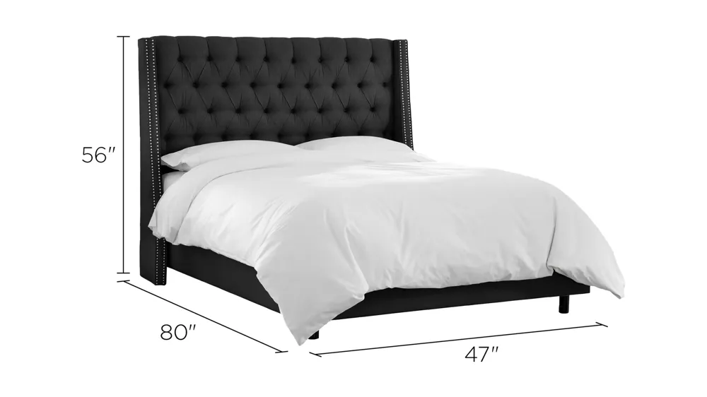 Sheridan Wingback Bed Dimensions