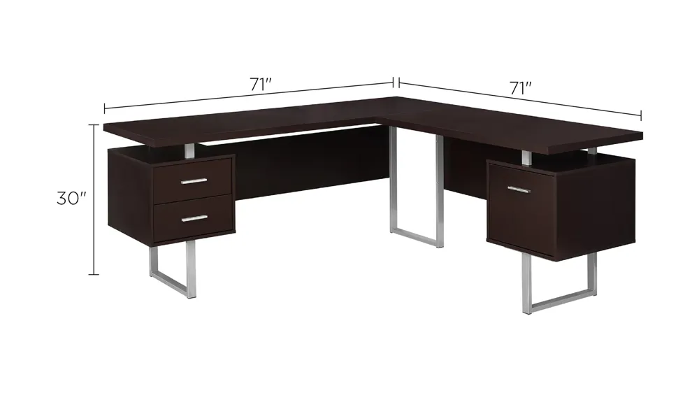 Jojo 70" Computer Desk Dimensions