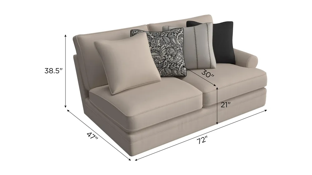 Wilkinson Right Arm Facing Loveseat Dimensions