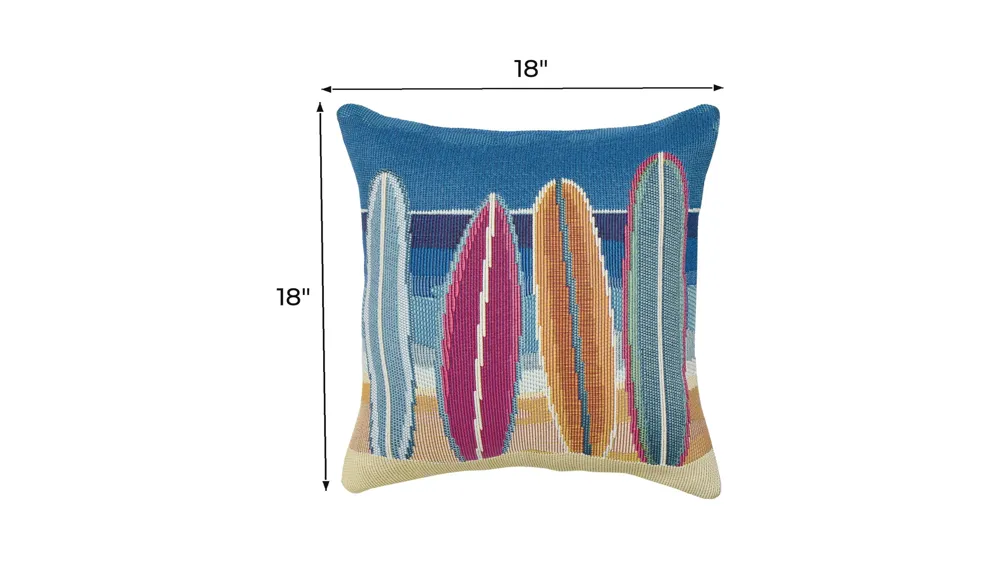 Marina Surf Break Accent Pillow Dimensions