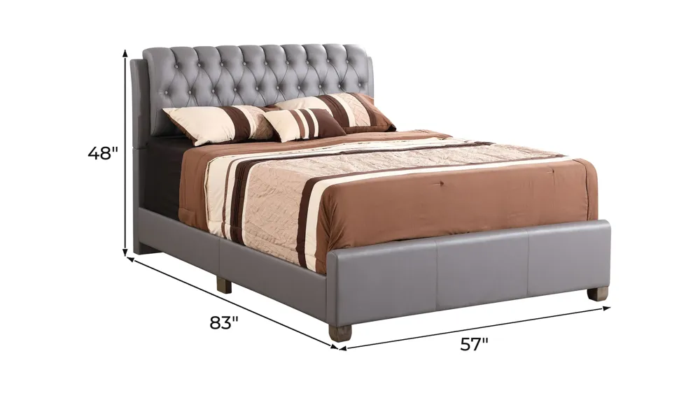 Marilla Upholstered Bed Dimensions