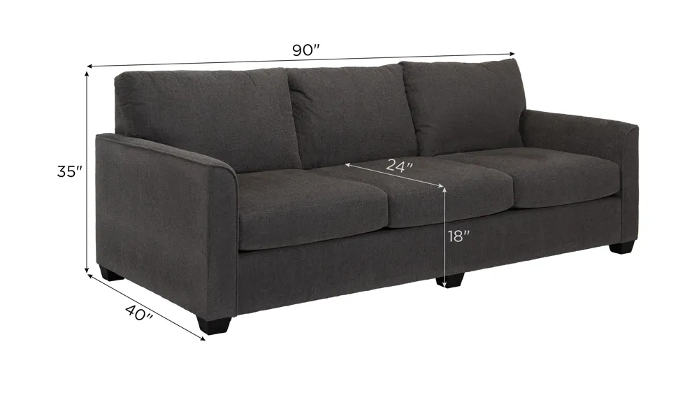 Kendall Sofa w/ Drop Down Table Dimensions