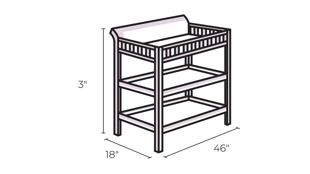 Westley Topper for Double Dresser Dimensions