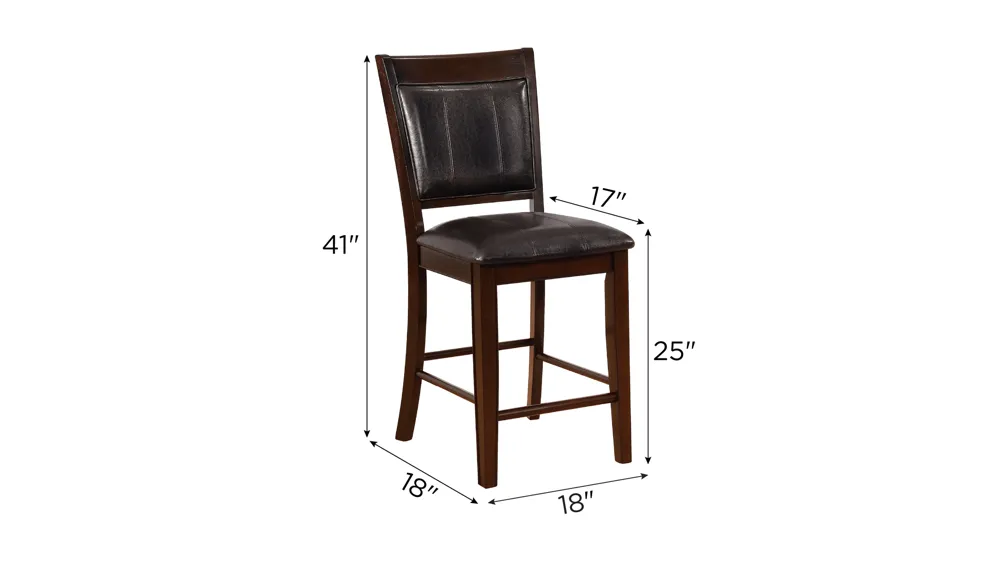 Lysander Counter-Height Chair Dimensions