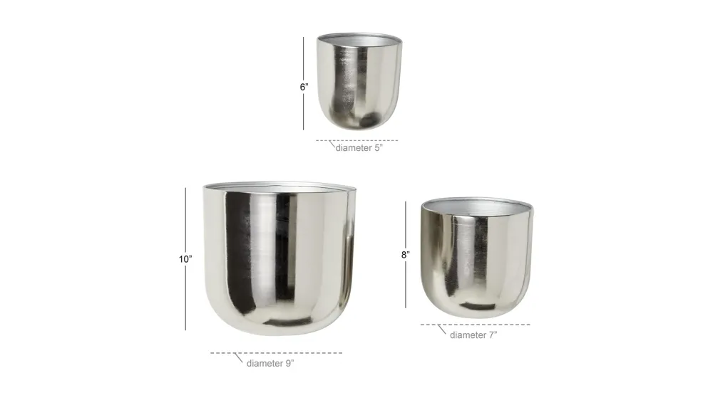 Ivy Collection Michiru Planter Set of 3 Dimensions