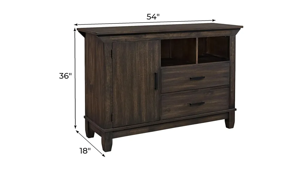 Double Bridge Sideboard w/ Wine Storage Dimensions