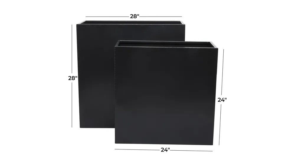 Ivy Collection Zephyrina Planter Set of 2 Dimensions