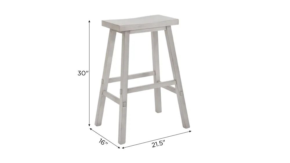 Creations II Sawhorse Counter Stool Dimensions
