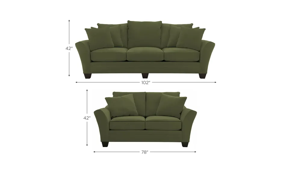 Briarwood Living Room Set Dimensions