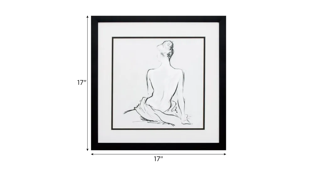 Sonny Poised Pose Wall Art S2 Dimensions