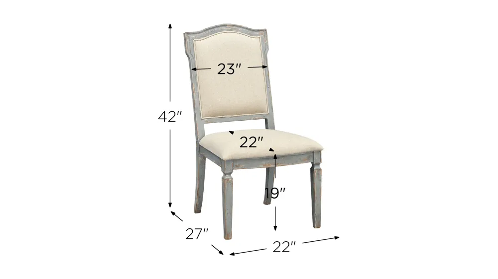 Monaco Dining Chairs - Set of 2 Dimensions