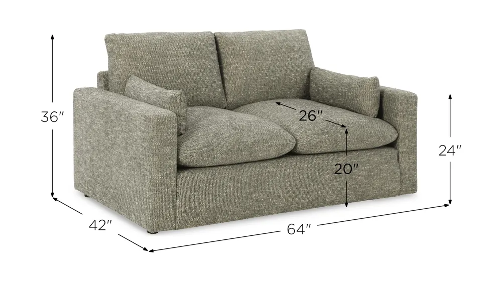 Dramatic Loveseat Dimensions