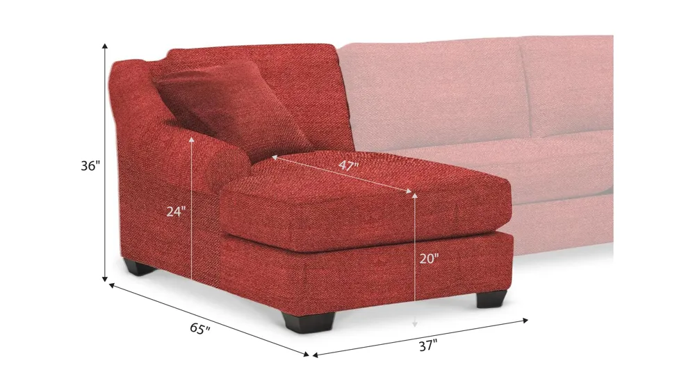 Thatcher Left Arm Facing Chaise Dimensions