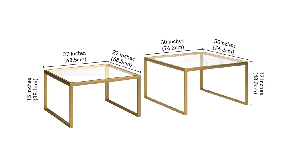 Rocco Coffee Tables Dimensions