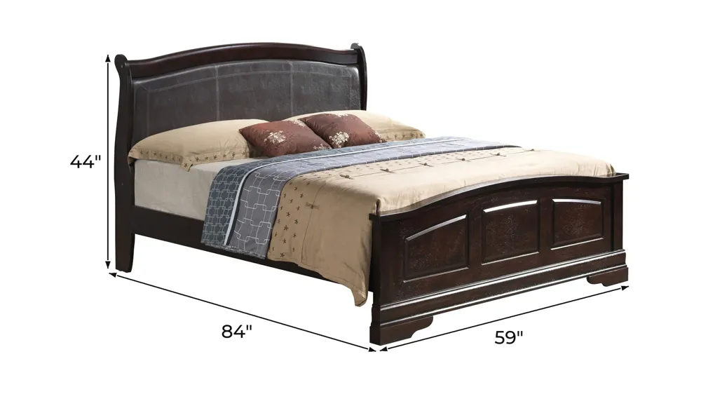 Rossie Upholstered Panel Bed Dimensions