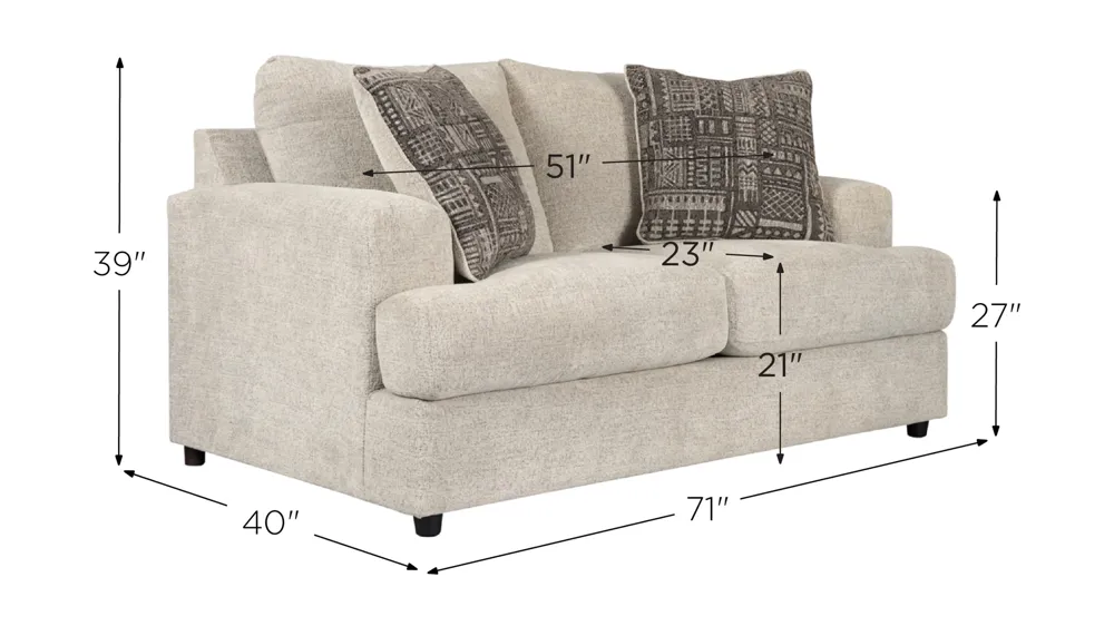 Soletren Loveseat Dimensions