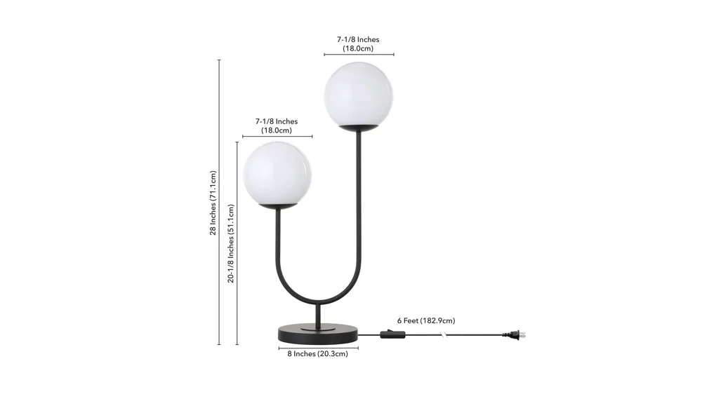 Dufrene Table Lamp Dimensions