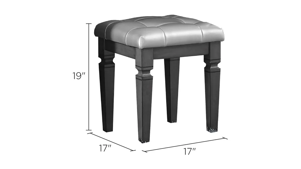 Brambley Vanity Stool Dimensions