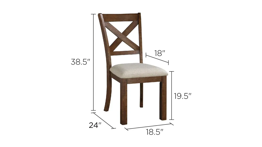 Levittown Dining Chair (Set of 2) Dimensions