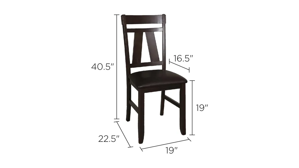 Timothy Side Chair - Set of 2 Dimensions