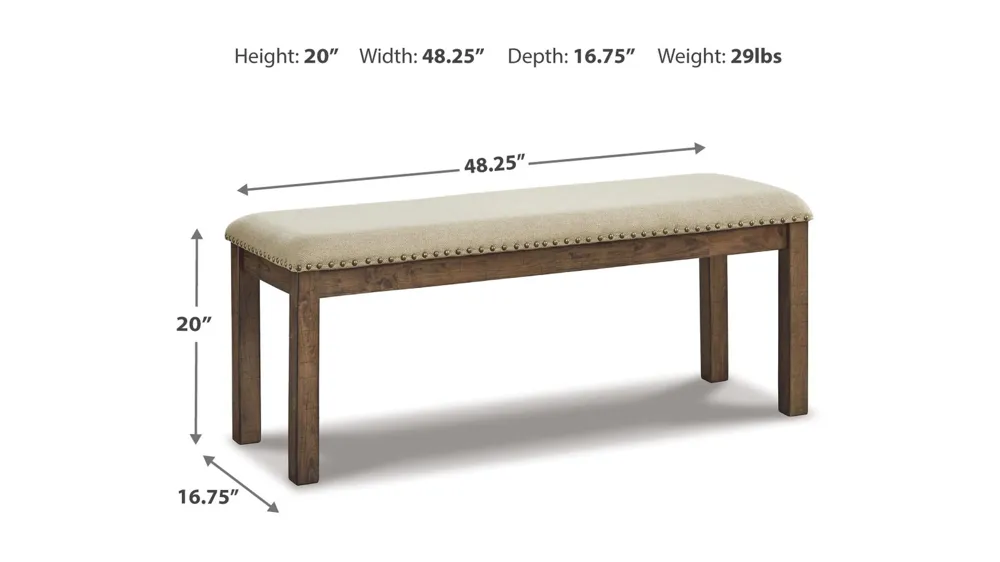Montana Dining Bench Dimensions