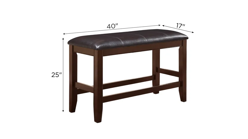 Lysander Counter-Height Bench Dimensions
