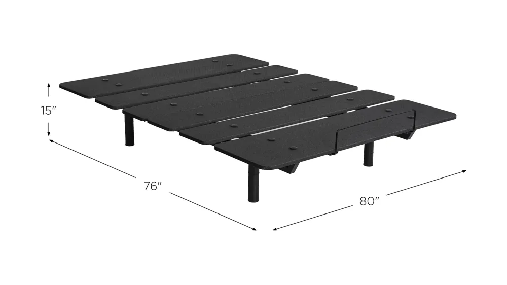 BEDGEAR Flex L Adjustable Base Dimensions