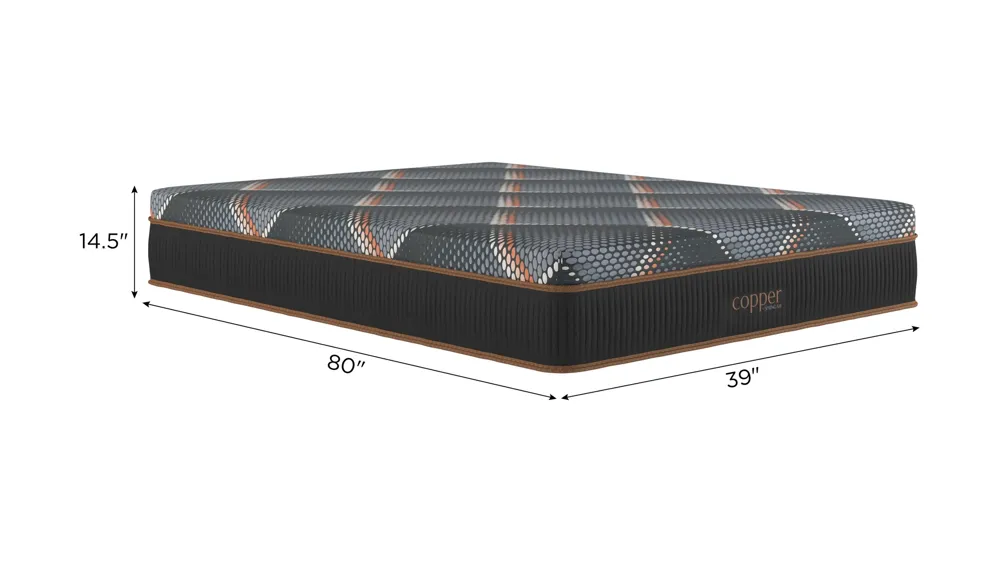 Copper by Spring Air Hybrid Firm Mattress Dimensions