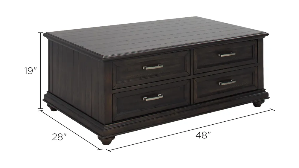 Larkin Rectangular Cocktail Table Dimensions