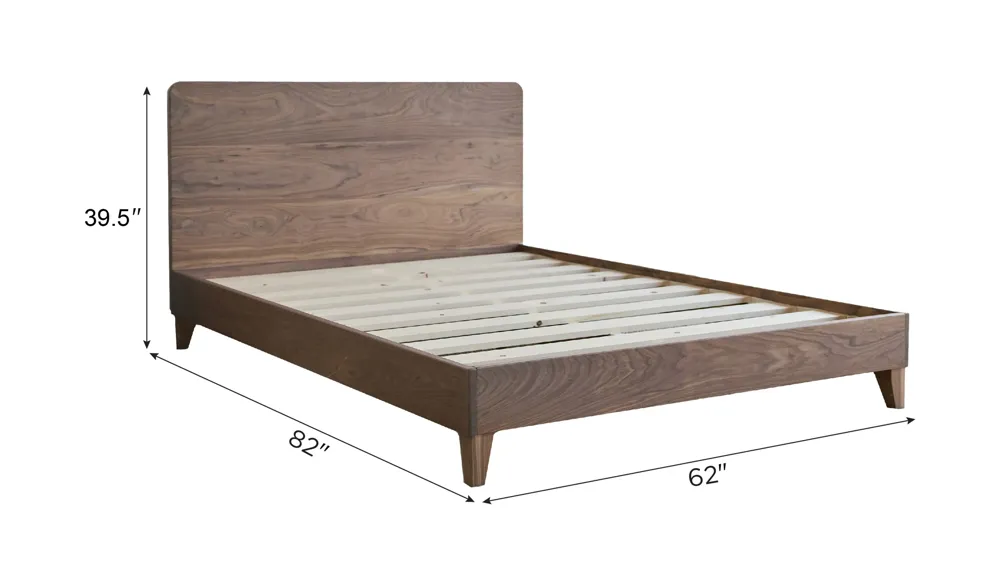 Avocado City Bed Platform Base w/ Headboard Dimensions