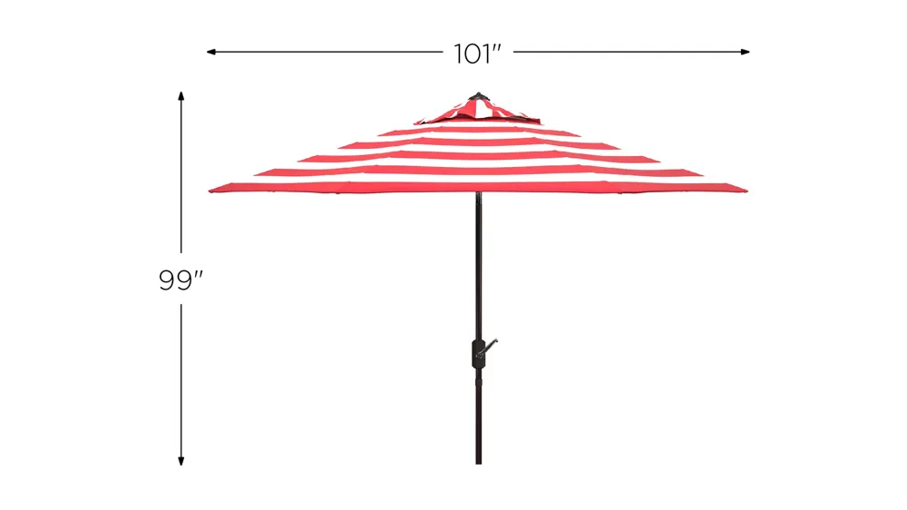 Iris 9' Patio Umbrella Dimensions