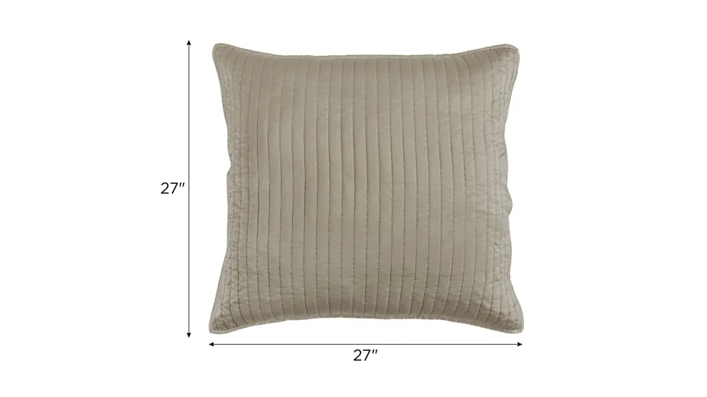 Satin Channel Quilted Euro Sham Dimensions