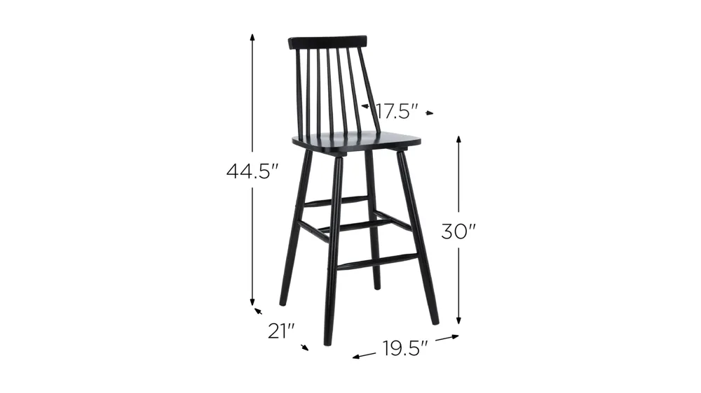 Giles Bar Stool - Set of 2 Dimensions