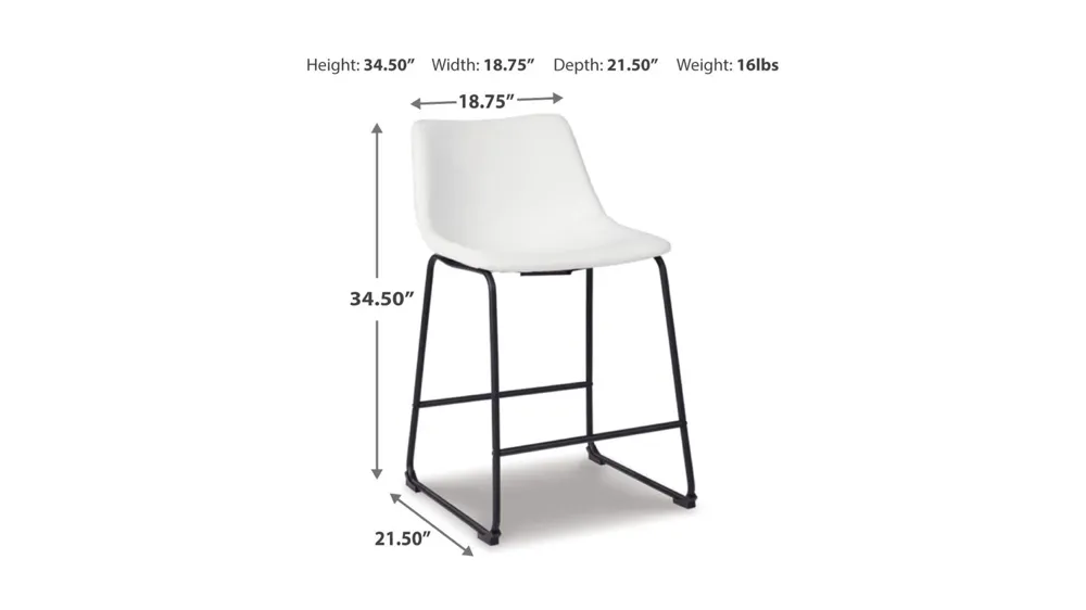 Axel Counter Height Stool Dimensions
