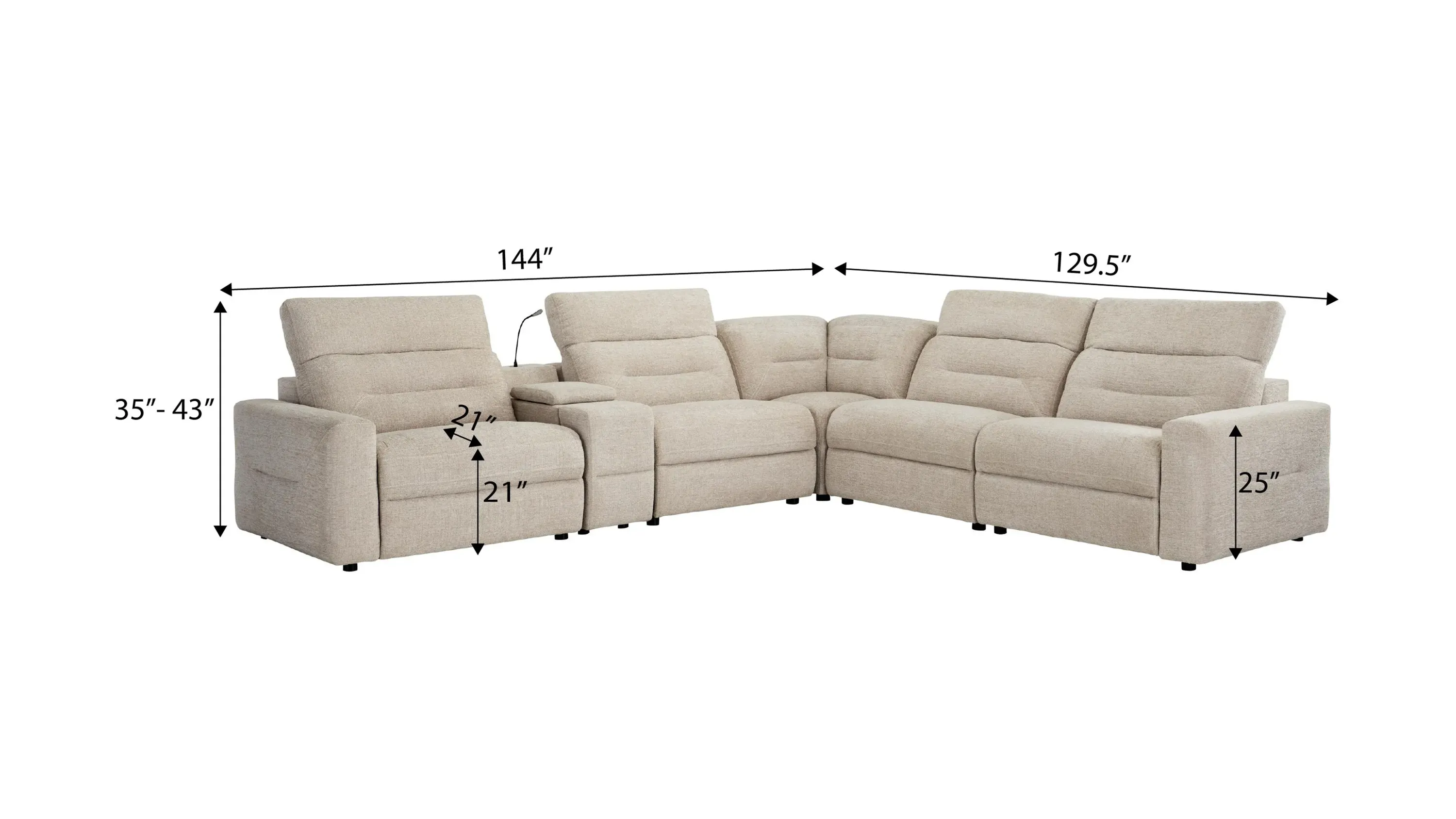 Bradbury 6-pc. Sectional | Raymour & Flanigan