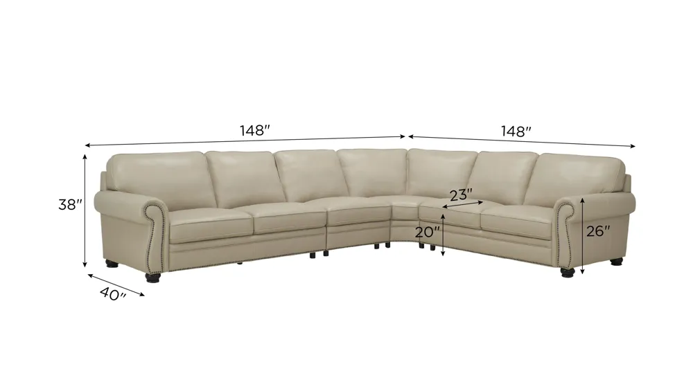 Gilmore 4-pc. Sectional Dimensions