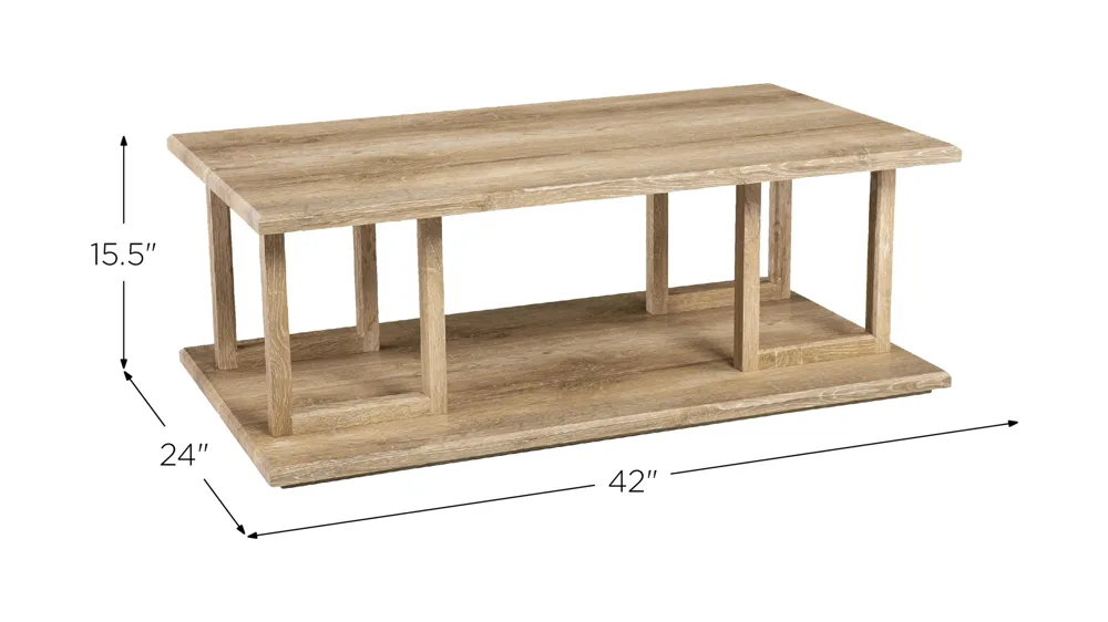 Woodby Cocktail Table Dimensions