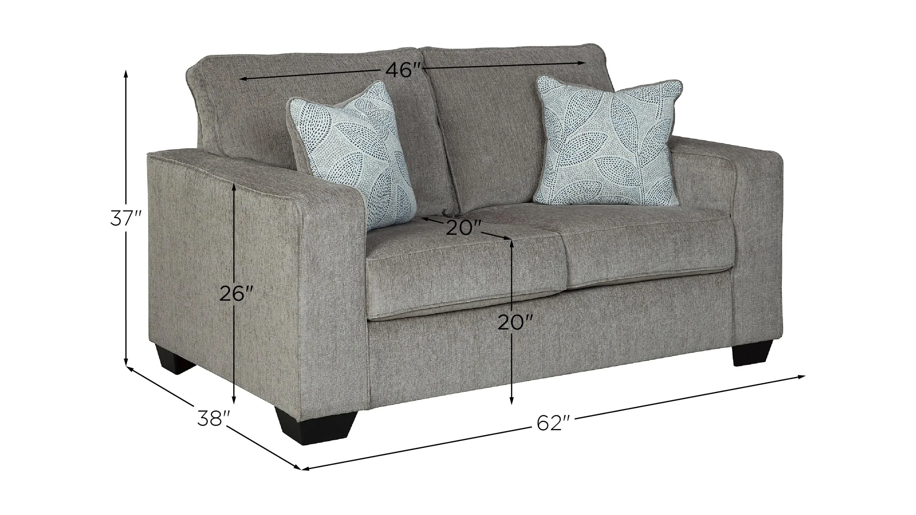 Adelson Chenille Loveseat | Raymour & Flanigan